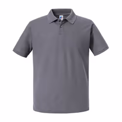 Russell Mens Authentic Eco Polo Shirt - S, Convoy Grey