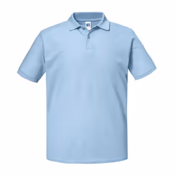 Russell Mens Authentic Eco Polo Shirt - XS, Sky