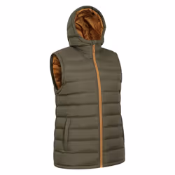 Mountain Warehouse Mens Seasons Hooded Padded Gilet - M, Dark Khaki