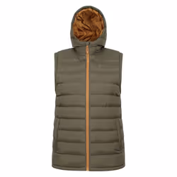 Mountain Warehouse Mens Seasons Hooded Padded Gilet - XXL, Dark Khaki