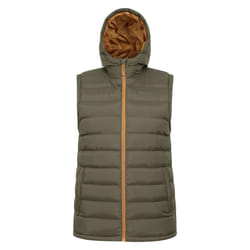 Mountain Warehouse Mens Seasons Hooded Padded Gilet - XS, Dark Khaki