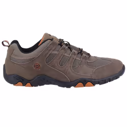 Hi-Tec Mens Quadra II Suede Walking Shoes - 11 UK, Taupe/Burnt Orange