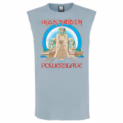 Amplified Unisex Adult Powerslave Iron Maiden Tank Top - M, Strange Blue