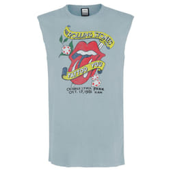 Amplified Unisex Adult Tattoo You The Rolling Stones Tank Top - M, Strange Blue