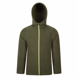 Mountain Warehouse Childrens/Kids Camber Full Zip Hoodie - 5-6 Years, Khaki Green