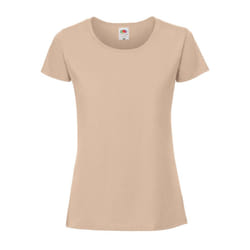 Fruit of the Loom Womens/Ladies Premium Ringspun Cotton Lady Fit T-Shirt - XXL, Desert Sand