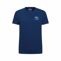 Mountain Warehouse Mens St Ives Printed Organic T-Shirt - XS, Navy