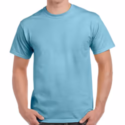 Gildan Adults Unisex Heavy Cotton T Shirt - XL, Sky