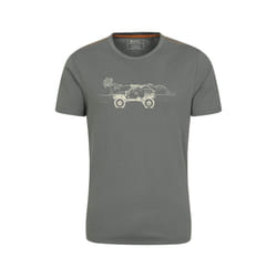 Mountain Warehouse Mens Ocean Drive Organic T-Shirt - XS, Charcoal