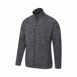 Mountain Warehouse Mens Snowdon II Full Zip Fleece Jacket - XL, Charcoal