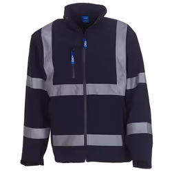 Yoko Unisex Adult Hi-Vis Soft Shell Jacket - M, Navy