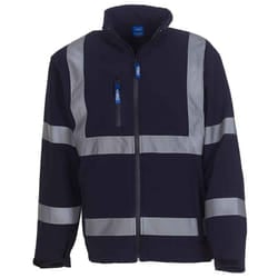 Yoko Unisex Adult Hi-Vis Soft Shell Jacket - M, Navy