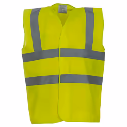 Yoko Mens Band & Brace Hi-Vis Vest - 3XL, Yellow