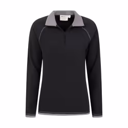 Mountain Warehouse Womens/Ladies Montana Half Zip Fleece Top - 6 UK, Black
