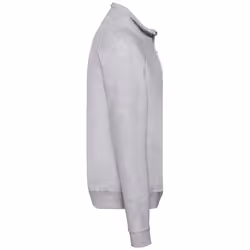 Fruit of the Loom Adults Unisex Classic Zip Neck Sweatshirt - S, Heather Grey