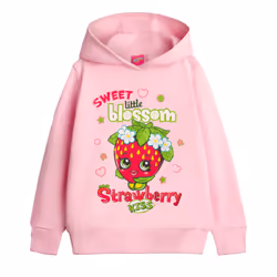 Shopkins Childrens/Kids Strawberry Kiss Hoodie - 5-6 Years, Multicoloured