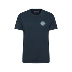 Mountain Warehouse Mens Oban Tree Ring Organic T-Shirt - S, Dark Blue