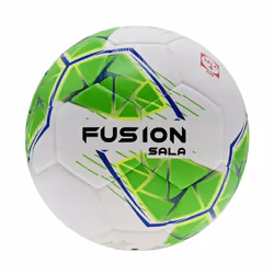 Precision Fusion Sala 2024 Futsal Ball - 4, White/Fluorescent Green/Fluorescent Yellow/Blue