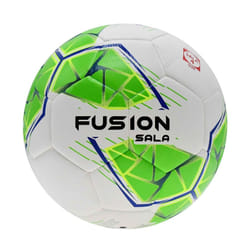 Precision Fusion Sala 2024 Futsal Ball - 4, White/Fluorescent Green/Fluorescent Yellow/Blue