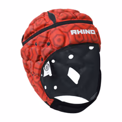 Rhino Unisex Adult JB VII Rugby Headguard - S, Red/Black