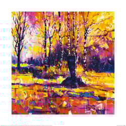 Doug Eaton Gattles Cross Scarr Print - 40cm x 40cm x 0.21cm, Multicoloured