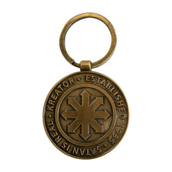 Kreator Satan Is Real Emblem Back Print Keyring