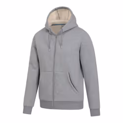 Mountain Warehouse Mens Dalton Borg Lined Full Zip Hoodie - 4XL, Grey