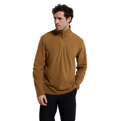 Mountain Warehouse Mens Camber II Half Zip Fleece Top - S, Mustard