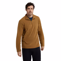 Mountain Warehouse Mens Camber II Half Zip Fleece Top - S, Mustard