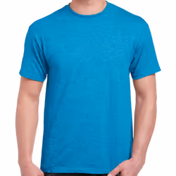 Gildan Adults Unisex Heavy Cotton T Shirt - L, Sapphire Blue Heather