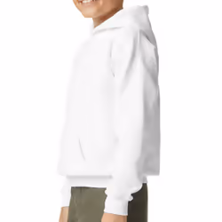 Gildan Childrens/Kids Softstyle Ringspun Cotton Midweight Hoodie - 5 Years, White