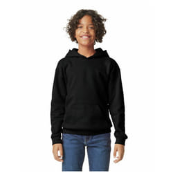 Gildan Childrens/Kids Softstyle Plain Midweight Hoodie - 12-13 Years, Black