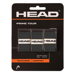 Head Prime Tour Racket Overgrip (Pack of 3) - One Size, Black
