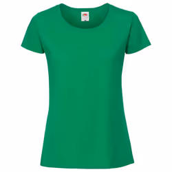 Fruit Of The Loom Womens/Ladies Iconic Ringspun Cotton T-Shirt - L, Kelly Green
