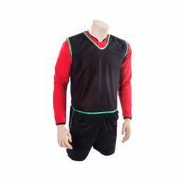 Precision Childrens/Kids Plain Mesh Training Bib - 2-3 Years, Black