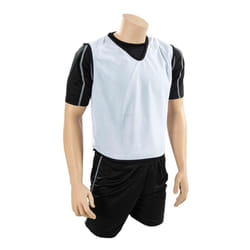 Precision Childrens/Kids Plain Mesh Training Bib - 4-9 Years, White