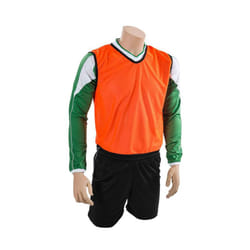 Precision Childrens/Kids Plain Mesh Training Bib - 10-14 Years, Fluorescent Orange