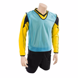 Precision Childrens/Kids Plain Mesh Training Bib - 2-3 Years, Sky