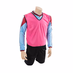 Precision Childrens/Kids Plain Mesh Training Bib - 2-3 Years, Pink