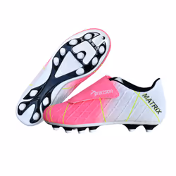 Precision Childrens/Kids Matrix Football Boots - 13 UK Child, Fuchsia/White/Lime