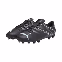 Puma Childrens/Kids Attacanto Turf Training Football Boots - 5 UK, Black/Silver