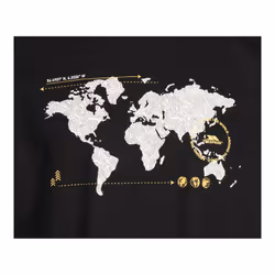 Trespass Mens Ohio Map TP75 T-Shirt - L, Black