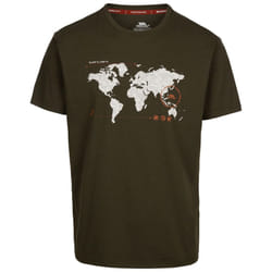 Trespass Mens Ohio Map TP75 T-Shirt - L, Dark Vine