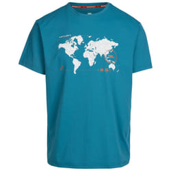 Trespass Mens Ohio Map TP75 T-Shirt - S, Bondi Blue
