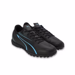 Puma Boys Vitoria TT Football Boots - 11 UK Child, Black/Luminous Blue