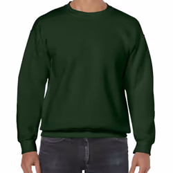Gildan Mens Heavy Blend Sweatshirt - S, Forest Green