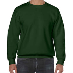 Gildan Mens Heavy Blend Sweatshirt - S, Forest Green