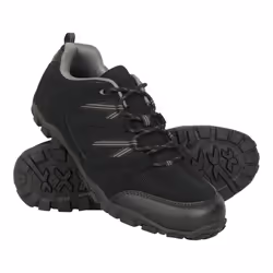 Mountain Warehouse Mens Outdoor III Suede Walking Shoes - 9 UK, Black