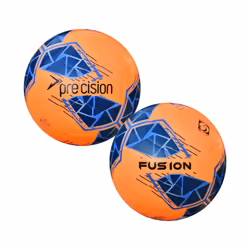 Precision Fusion FIFA Basic Training Ball - 5, Fluorescent Orange/Blue/Royal Blue/Grey