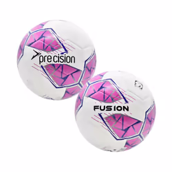 Precision Fusion FIFA Basic Training Ball - 5, White/Pink/Purple/Grey